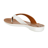 Aerowalk Women White Flat Sandal (CN71_WHITE)