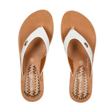 Aerowalk Women White Flat Sandal (CN71_WHITE)