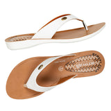 Aerowalk Women White Flat Sandal (CN71_WHITE)