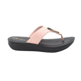 Inblu Women Nude Pink Thong Style Sandal with Embelished Upper (CR08_N.PINK)