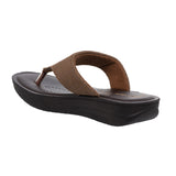 Inblu Women Copper Thong Flat Sandal with Textured Upper (CR43_COPPER)