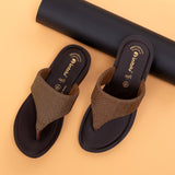 Inblu Women Copper Thong Flat Sandal with Textured Upper (CR43_COPPER)