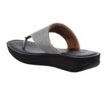 Inblu Women Grey Thong Flat Sandal with Textured Upper (CR43_GREY)