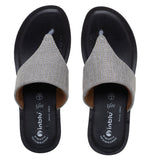 Inblu Women Grey Thong Flat Sandal with Textured Upper (CR43_GREY)