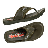 Aerokids Boys Olive Green Thong Style Lightweight Sandal (CS67_OLIVE)