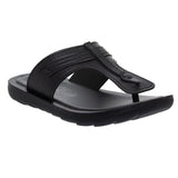 Aerokids Boys Black T-Shape Lightweight Sandal (CS94_BLACK)