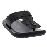 Aerokids Boys Black T-Shape Lightweight Sandal (CS94_BLACK)