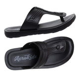 Aerokids Boys Black T-Shape Lightweight Sandal (CS94_BLACK)