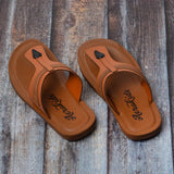 Aerokids Boys Tan T-Shape Lightweight Sandal (CS94_TAN)