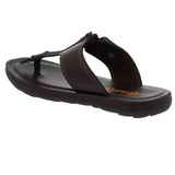 Aerokids Boys Brown T-Shape Lightweight Sandal with Buckle Styling (CS95_BROWN)