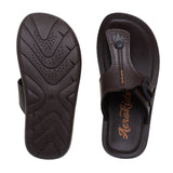 Aerokids Boys Brown T-Shape Lightweight Sandal with Buckle Styling (CS95_BROWN)