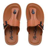 Aerokids Boys Tan T-Shape Lightweight Sandal with Buckle Styling (CS95_TAN)