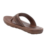 Aerokids Boys Brown Thong Style Sandal with Perforated Upper (CS96_BROWN)