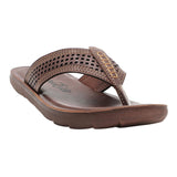 Aerokids Boys Brown Thong Style Sandal with Perforated Upper (CS96_BROWN)