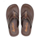 Aerokids Boys Brown Thong Style Sandal with Perforated Upper (CS96_BROWN)