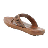 Aerokids Boys Tan Thong Style Sandal with Perforated Upper (CS96_TAN)