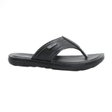 Aerokids Boys Black Thong Style Lightweight Sandal with Slip-on Closure (CS97_BLACK)