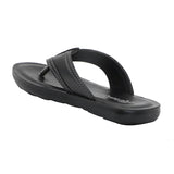 Aerokids Boys Black Thong Style Lightweight Sandal with Slip-on Closure (CS97_BLACK)