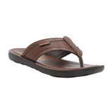 Aerokids Boys Brown Thong Style Lightweight Sandal with Slip-on Closure (CS97_BROWN)