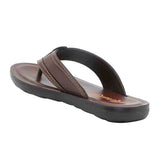 Aerokids Boys Brown Thong Style Lightweight Sandal with Slip-on Closure (CS97_BROWN)