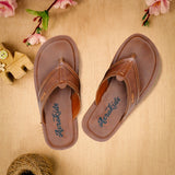 Aerokids Boys Tan Thong Style Lightweight Sandal with Slip-on Closure (CS97_TAN)