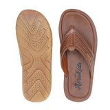 Aerokids Boys Tan Thong Style Lightweight Sandal with Slip-on Closure (CS97_TAN)