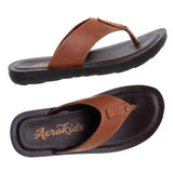Aerokids Boys Tan Thong Style Lightweight Sandal (CS98_TAN)