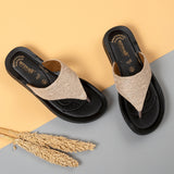 Aerowalk Women Beige Thong Flat Sandal (DI54_BEIGE)