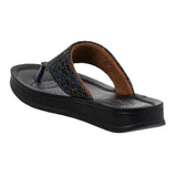 Aerowalk Women Black Thong Flat Sandal (DI54_BLACK)