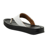 Aerowalk Women White Thong Flat Sandal (DI54_WHITE)