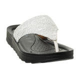 Aerowalk Women White Thong Flat Sandal (DI54_WHITE)