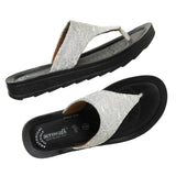 Aerowalk Women White Thong Flat Sandal (DI54_WHITE)