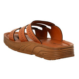 Aerowalk Men Tan Mule Style Sandal with Slip-on Closure (FM35_TAN)
