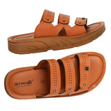 Aerowalk Men Tan Mule Style Sandal with Slip-on Closure (FM35_TAN)