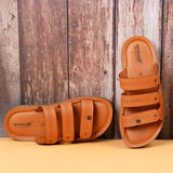 Aerowalk Men Tan Mule Style Sandal with Slip-on Closure (FM35_TAN)