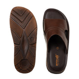 Aerowalk Men Brown Mule Style Sandal with Slip-on Closure (FM42_BROWN)