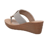 Inblu Women Grey Wedge Sandal with Embelished Upper & Buckle Styling (GM06_GREY)