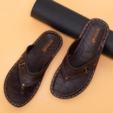Aerowalk Men Brown Thong Style Flip-Flop (HT93_BROWN)