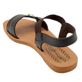 Aerowalk Women Brown Sandal with Back Strap & Buckle Styling Upper (IR02_BROWN)