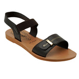 Aerowalk Women Brown Sandal with Back Strap & Buckle Styling Upper (IR02_BROWN)