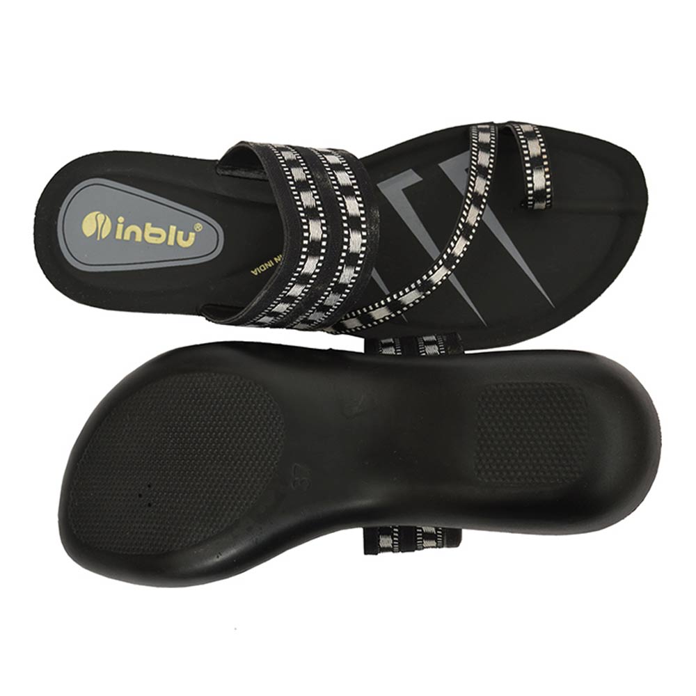 Inblu Women Slippers #72AG - BLACK