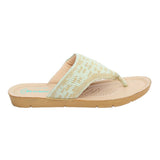 Inblu Women Slippers #ME80 - GREEN & GOLD