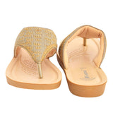 Inblu Women Slippers #ME80 - GREY & GOLD