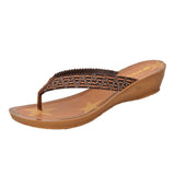 Inblu Women Slipper #SP53 - DARK BROWN