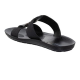 Aerowalk Men Black Mule Sandal with Buckle Styling (JK06_BLACK)