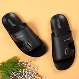Aerowalk Men Black Sandal (JK18_BLACK)