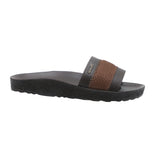 Aerowalk Men Brown Slide Design Slipper with Textured Upper & Slip-on Closure (KC44_BROWN)
