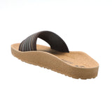 Aerowalk Men Brown Slide Design Sandal with Printed Upper & Slip-on Closure (KC72_BROWN)