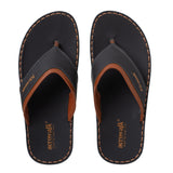 Aerowalk Men Black Thong Slipper (KT67_BLACK)