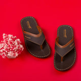 Aerowalk Men Brown Thong Slipper (KT67_BROWN)